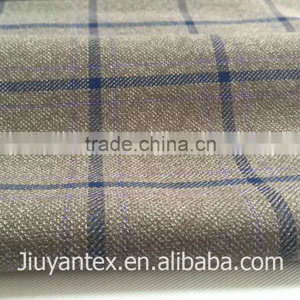 Hot Selling Europe and America Market tr Twill Classic Checks Design Printed High Quality Men's Suiting Fabric photo-6