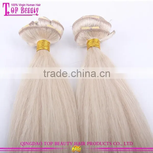 Wholesale Best Feedback 24 Inch Clip in Human Hair Extensions Double Weft Clip in Human Hair Extensions for White Women photo-2