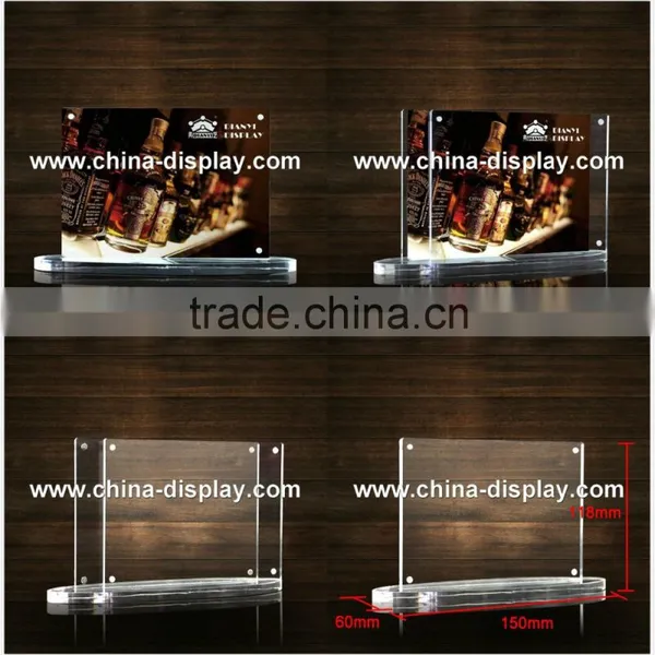 A4 Acrylic Romantic T Shape Menu Holder photo-4