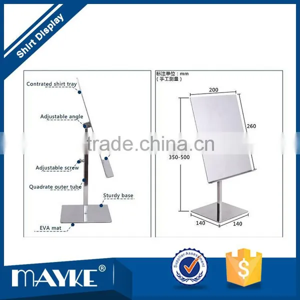Stainless Steel Shirt Display ,Trade Show Equipment ,Shirt Display Rack Clothes Display Stand photo-3