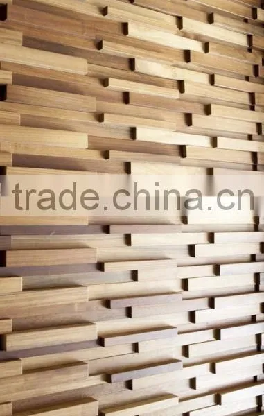 Teek Baroque Style Decorative 3D Wood Wall Panel photo-3