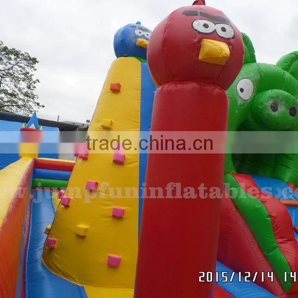 2016 Giant Inflatable Game Park 10mx6m Inflatable Entertainment City With Large Slide Inflatable Jumping Zone photo-3