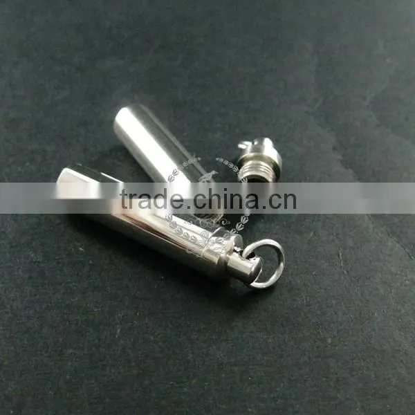7x36mm 316L Stainless Steel Perfume Tube Box Screw Top Wish Vial Pendant Charm DIY Jewelry Supplies 1820250 photo-2