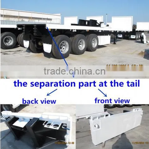 Interlink Livestock Cargo Fence Truck Trailer , 3 Axle Fence Semi Trailer for Sale --FOB 10000 photo-6