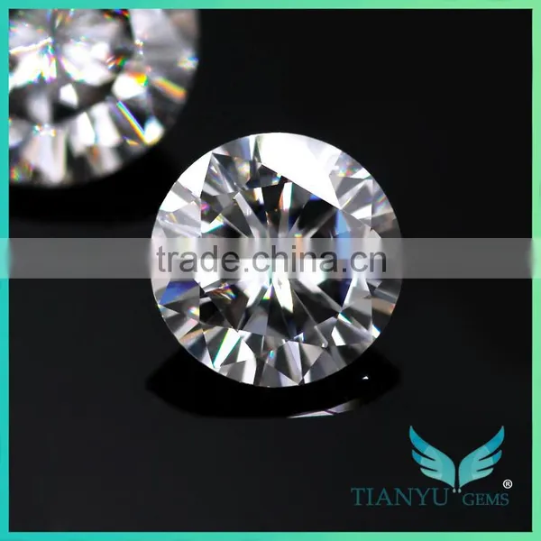 Wholesale China Manufacturing 1ct 2 ct 3ct Round Cut E F Color VVS Eye Clean Synthetic Moissanite photo-4