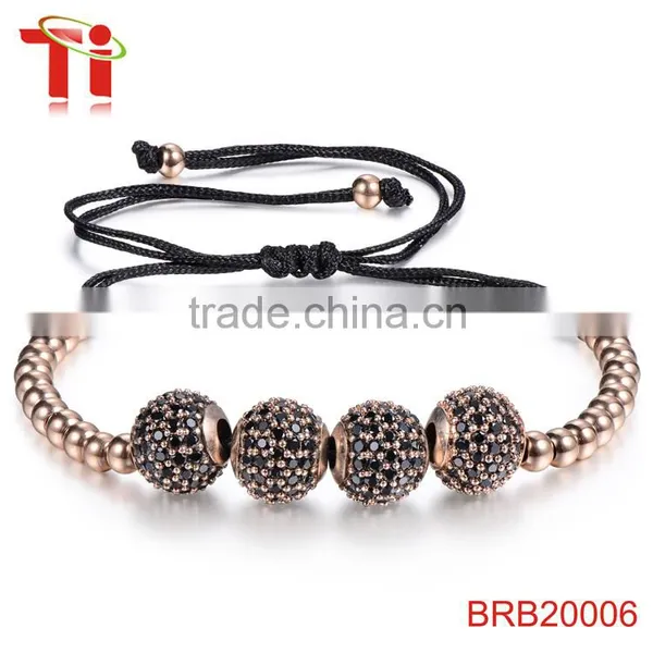14K Gold Plated 316l Stainless Steel Bracelet Men's Women's Braided Bracelet Wholesale Fashion Jewelry