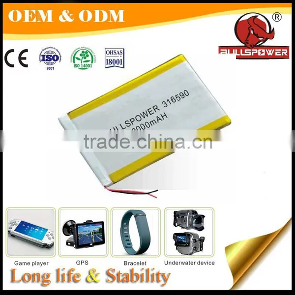 UN38.3 Approved 3.7v 2100mah Battery Rechargeable 3.7V Li-Polymer Battery photo-3