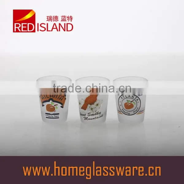50ml Shot Glass Frosted Cup With Customized Decal Printing photo-3