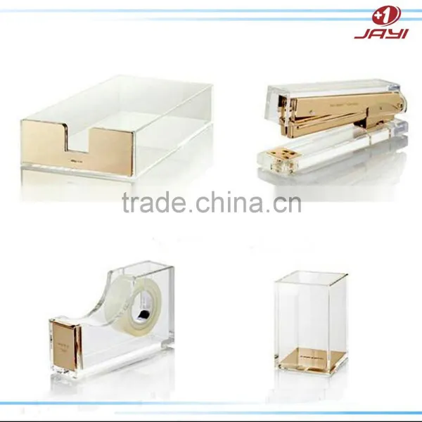 Custom2017 Wholesale Clear And Transparent Acrylic Office Pen Holder Handmade Pen Holder photo-5