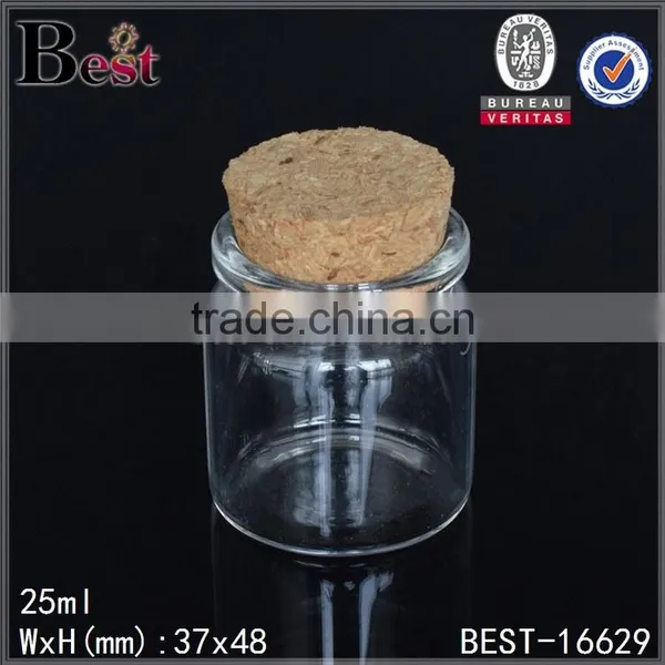 50ml 100ml 300ml Clear Empty Glass Bottle With Cork Good Quality Screen Printing Wholesale Manufacturer photo-5