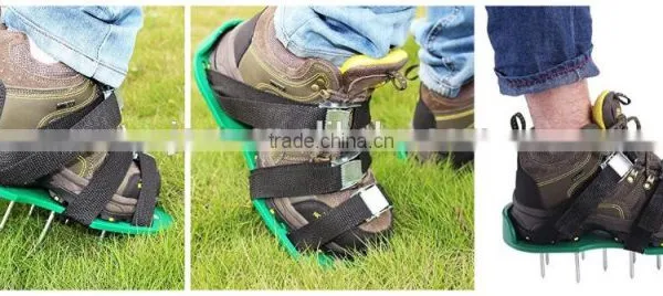 Lawn Aerator Sandals / Aerating Spikes Heavy Duty Spiked Shoes 3 Straps With Zinc Alloy Metal Buckles and Nails for Lawn Care photo-5