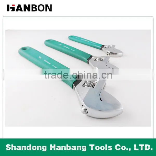 PROFESSIONAL ADJUSTABLE WRENCH DIPPED HANDLE photo-2