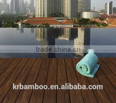 Carbonized 20mm Thick Thermo Treated Superior Quality Bamboo Decking photo-4
