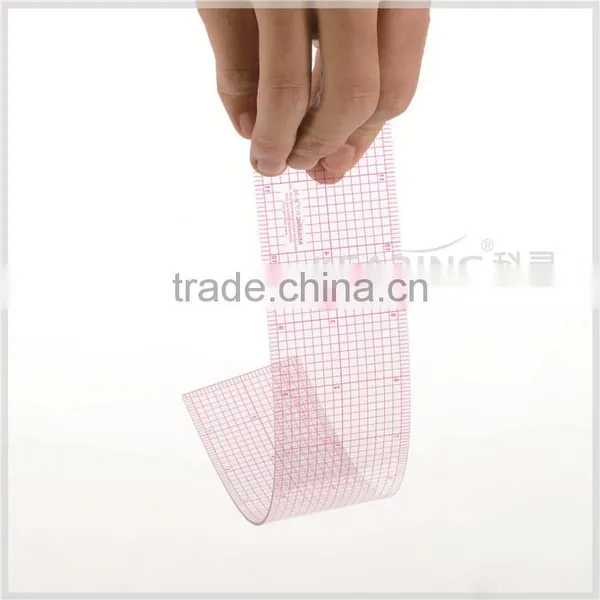 Kearing 1.2mm Thickness Fashion Design Rulers Plastic Garment Ruler for Patchwork #B70 photo-3
