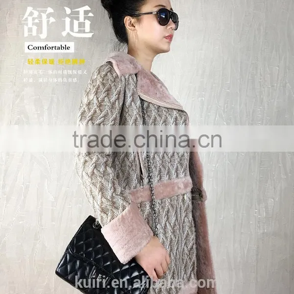 Autumn Winter New 2016 Slim Short Women's Full Pelt Wool Sheep Shearing Real Fur Coat Thick Outerwear Coats Women Jacket Hot photo-3