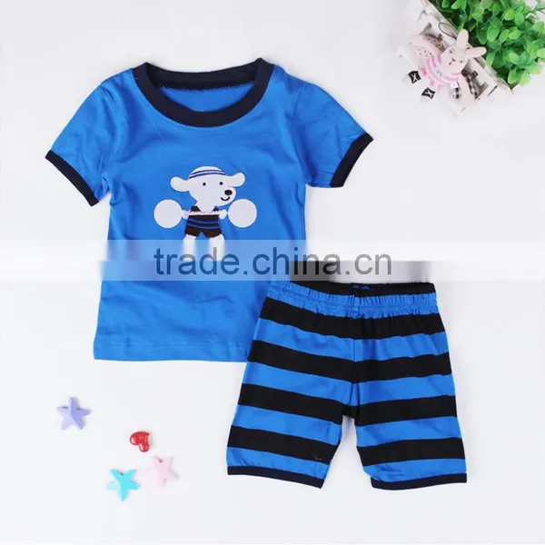 S16046A New Designs New Style Pajamas Sets Cotton Kids New Style Pajamas photo-2