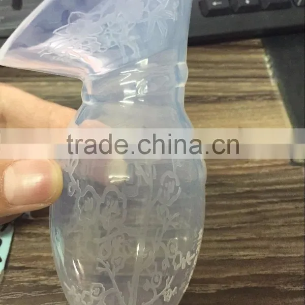 With Lid Silicone Breast Milk Pump Food Grade Silicone Breast Pump Simple Humalactor photo-2