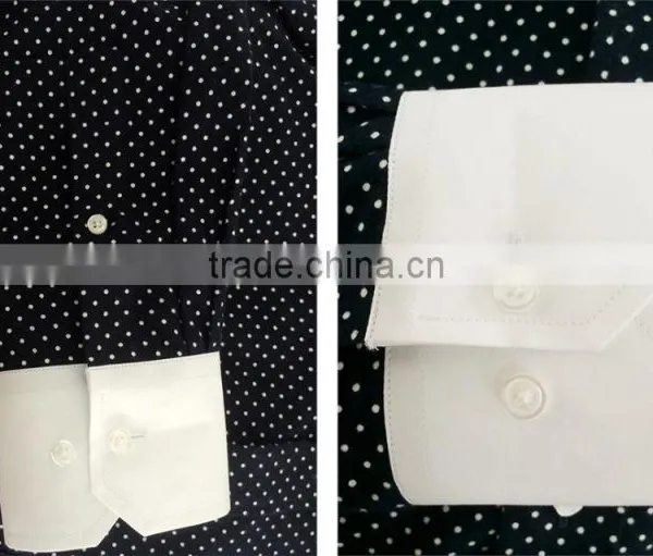 2017 Men's Polka Dot Casual Roll Collar Shirts photo-2