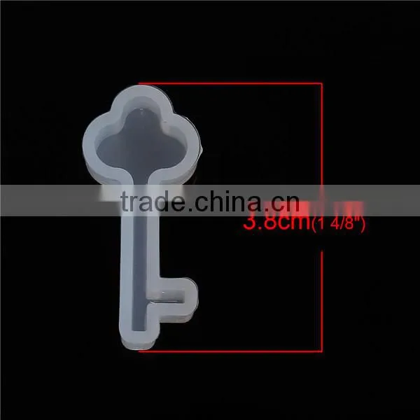 Silicone DIY Tools Resin Mold Key White 38mm x 17mm photo-2