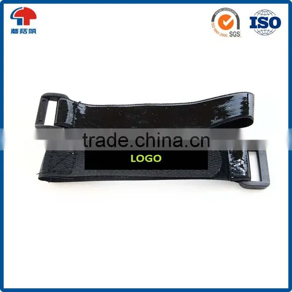 High Quality Magic Tape Plastic Buckle Adjustable Hook and Loop Strap Cable Tie photo-3