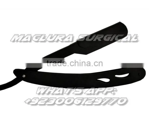 CS-102 Matte Black Folding Straight Razor, Shavette photo-2