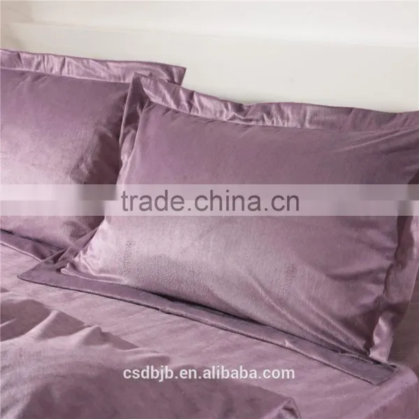 2017 NEW DESIGN SUPER SOFT MICROFIBER PURPLE 4PCS BEDDING SET photo-5