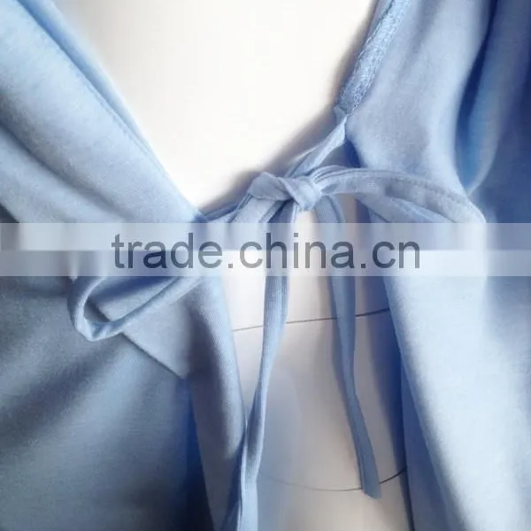 Modal High Quality Lace Bridal Robe Lace Trim Sleeve photo-4