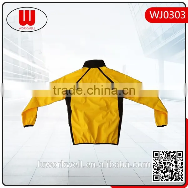 Yellow Black Contrast Color Rain Proof Jacket Safety Fashion Jacket photo-2