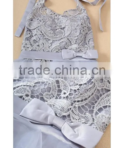 Fashion Women Halter Neck Formal Sexy Lace Bridesmaid Dress Ladies Off Shoulder Ball Gown Wedding Party Dresses photo-6