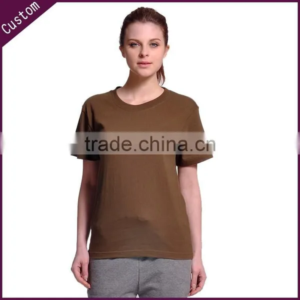 Women's Apperal Slim Fit Plain 100% Cotton t Shirt Wholesale photo-3