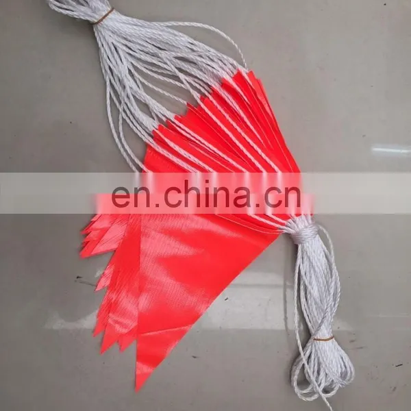 PVC Orange Safety Bunting Flags String Flags photo-5
