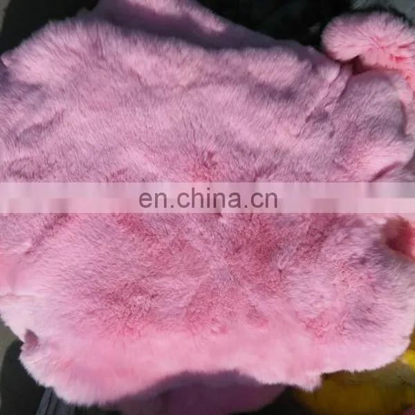 Factory Wholesale Raw or Dyed Color Big and Soft Real Rex Rabbit Fur Rex Rabbit Skins photo-4