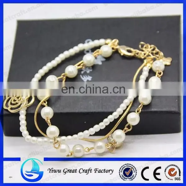 Alloy Pendants Bracelet Hand Chain Flower Plastic Pendant photo-5