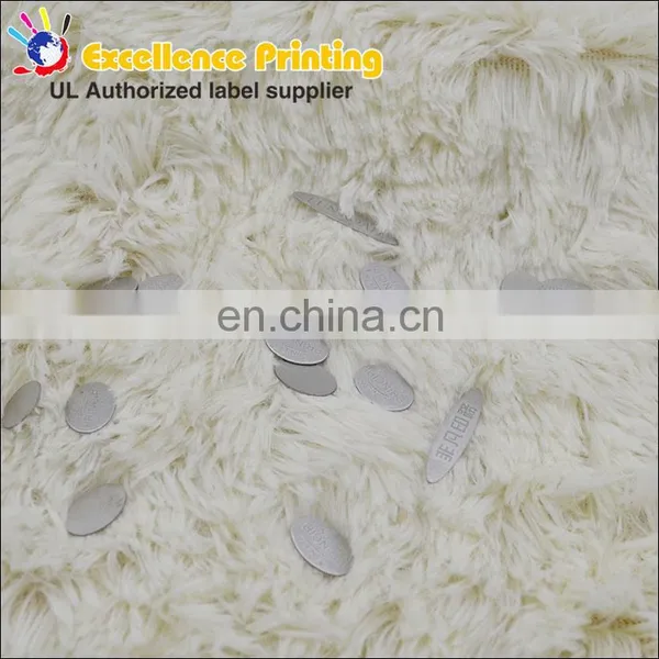 3D High Quality Custom-made Cheap Custom Metal Bag Label photo-3