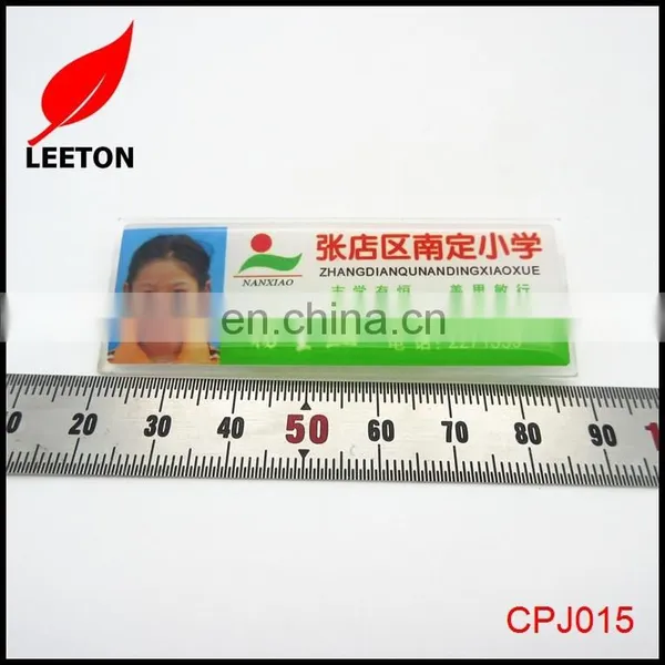 Custom Plastic Rectangle School Name Tag photo-2