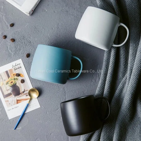 Custom Printed High Grade Cheap Cute Matt Colour Cheap Ceramic Mugs photo-4