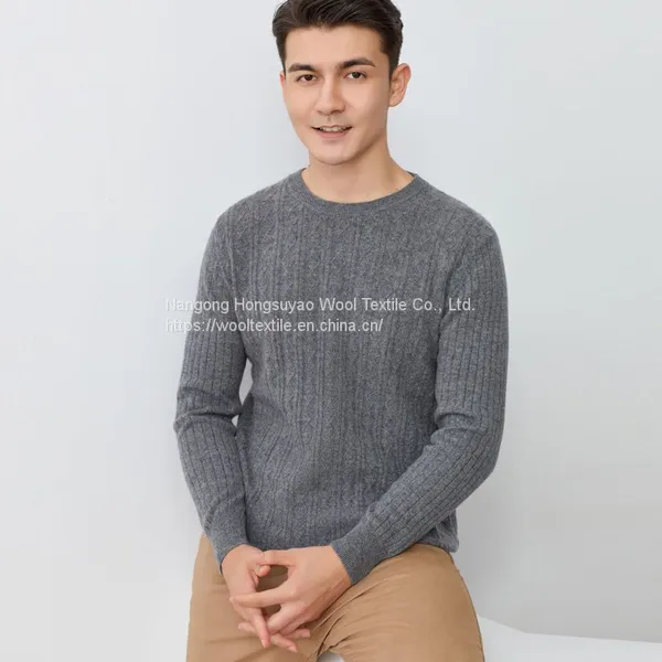 Autumn Cashmere Sweater/Crew Neck Men′s Cashmere Sweater For Keep Warm photo-2
