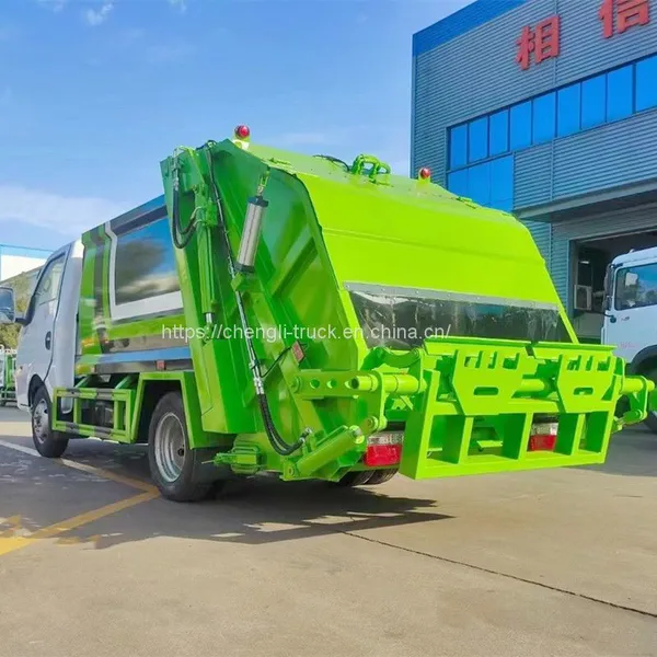 Dongfeng 3cbm Mini Garbage Truck for Sale 2ton Capacity Garbage Compactor Truck photo-3