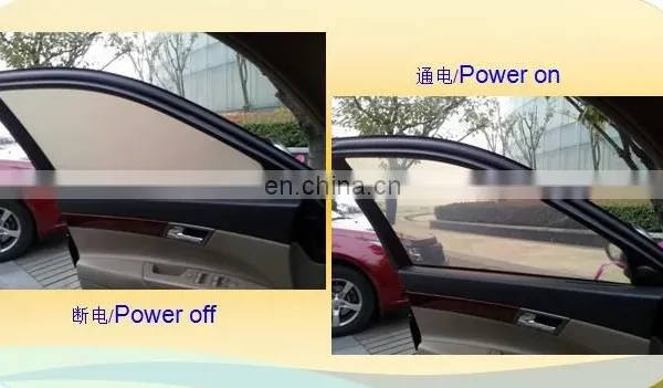 PDLC Magic Glass Film Adhesive Privacy Electronic Black PDLC Smart Film Switchable Window Glass Froasted Film photo-3