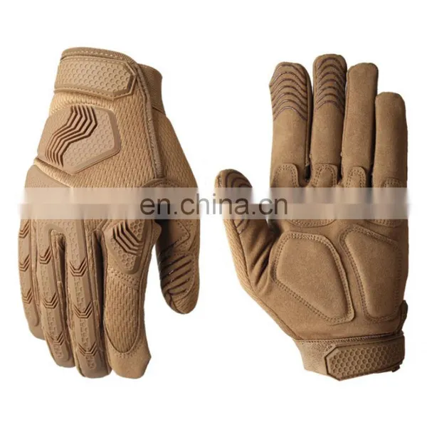 Winter Full Finger Rubber Knuckle Protective Outdoor Sport Safety Combat Hunting Camouflage Tactical Gloves photo-2