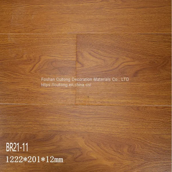 Underwear Showroom Clothing Store Laminate Wood Flooring Furniture Factory Meeting Room 12mm Composite Floor Foshan Wholesale MDF Floor photo-5