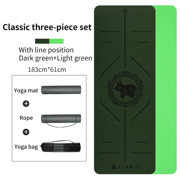 YiShengNuo Yoga Mats Good Quality Anti-slip Cork Tpe Yoga Mat With Logo photo-5
