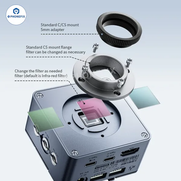 Qianli Super Cam Ai Gorilla 4K Camera 0.5X 0.7X Auxiliary Barlow Lens photo-2