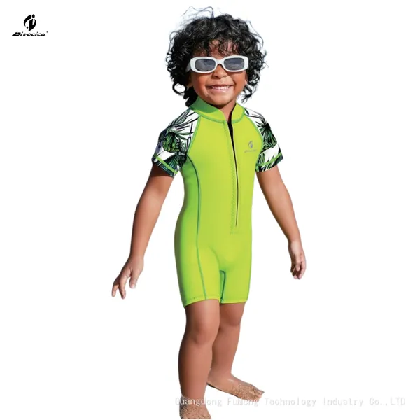 Junior Shorty Flexible Swimsuit Waterproof Wetsuit for Kids Comfortable Clothing for Water Park photo-3