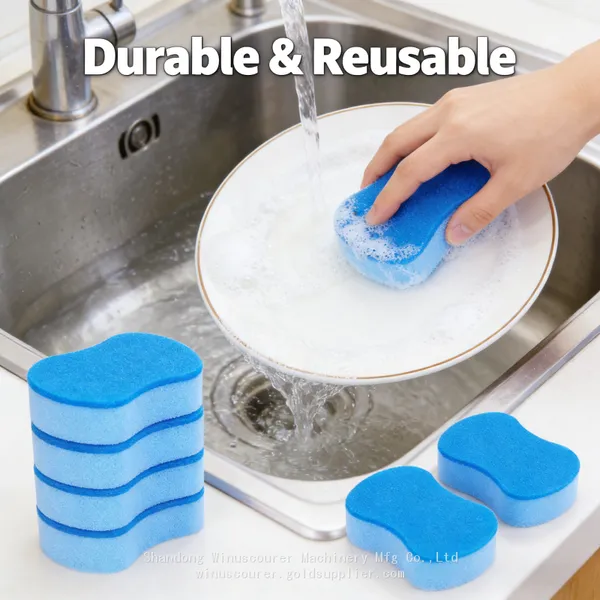 Colored Sponge Kitchen Cleaning Dish Washing Scrub Sponge Pad for the Kitchen Wholesale photo-4