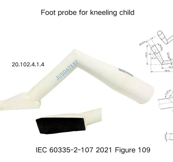 Foot Probe for Standing Child of IEC 60335-2-107 2021 Figure 107 photo-2