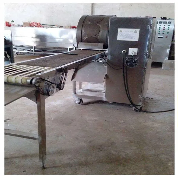 Factory Price Chinese Automatic Spring Roll Pastry Sheet Forming Baking Stuffing Wrapping Making Machine Production Line photo-4