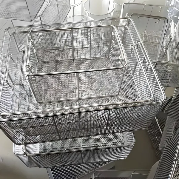 304 Stainless Steel Medical Sterilization Basket, 1 Year Warranty, Mill Test Report Provided, Standard Compliant