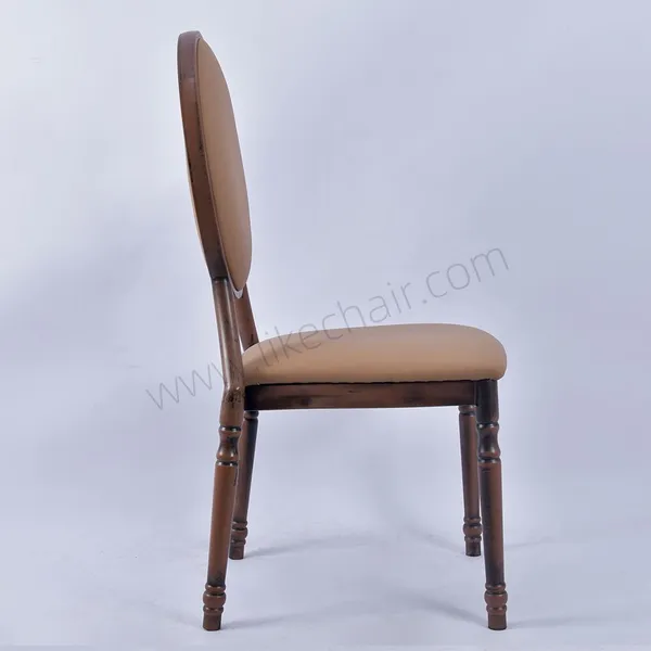 Modern Metal Frame Wedding Banquet Chairs Fabric Padded Leather Stackable Indoor Outdoor Hotel Kitchen Restaurant Party Events photo-3