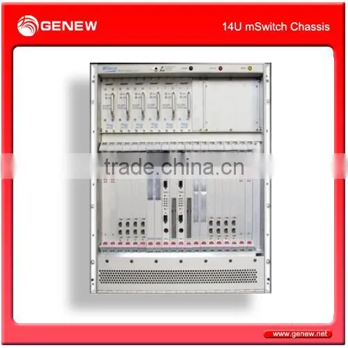 Genew MSwitch 14U Multimedia Key Switch Legacy PSTN VoIP Switch Soft Switch